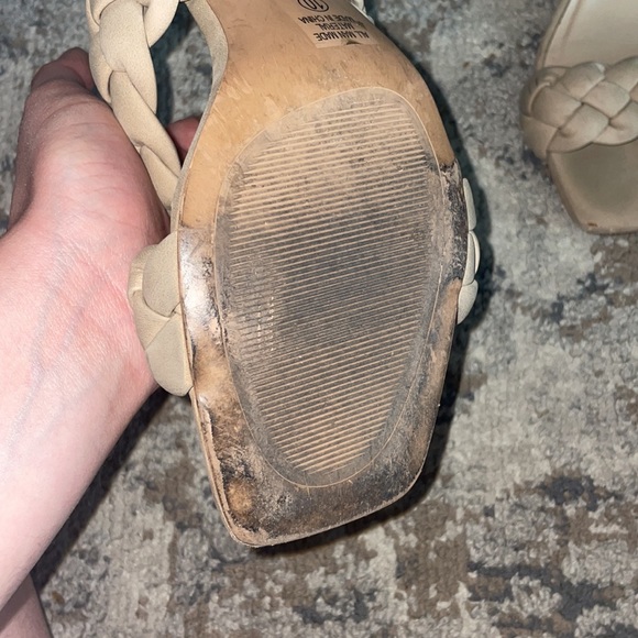 Tan Braided Strap Heels - Picture 3 of 5